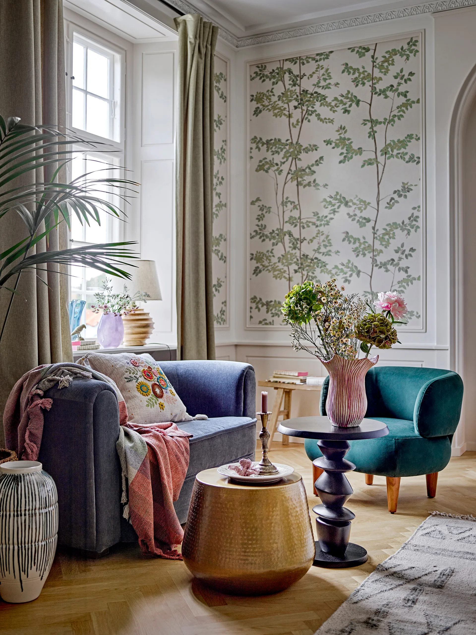 Floral 花瓶 29 cm, 粉色 Bloomingville