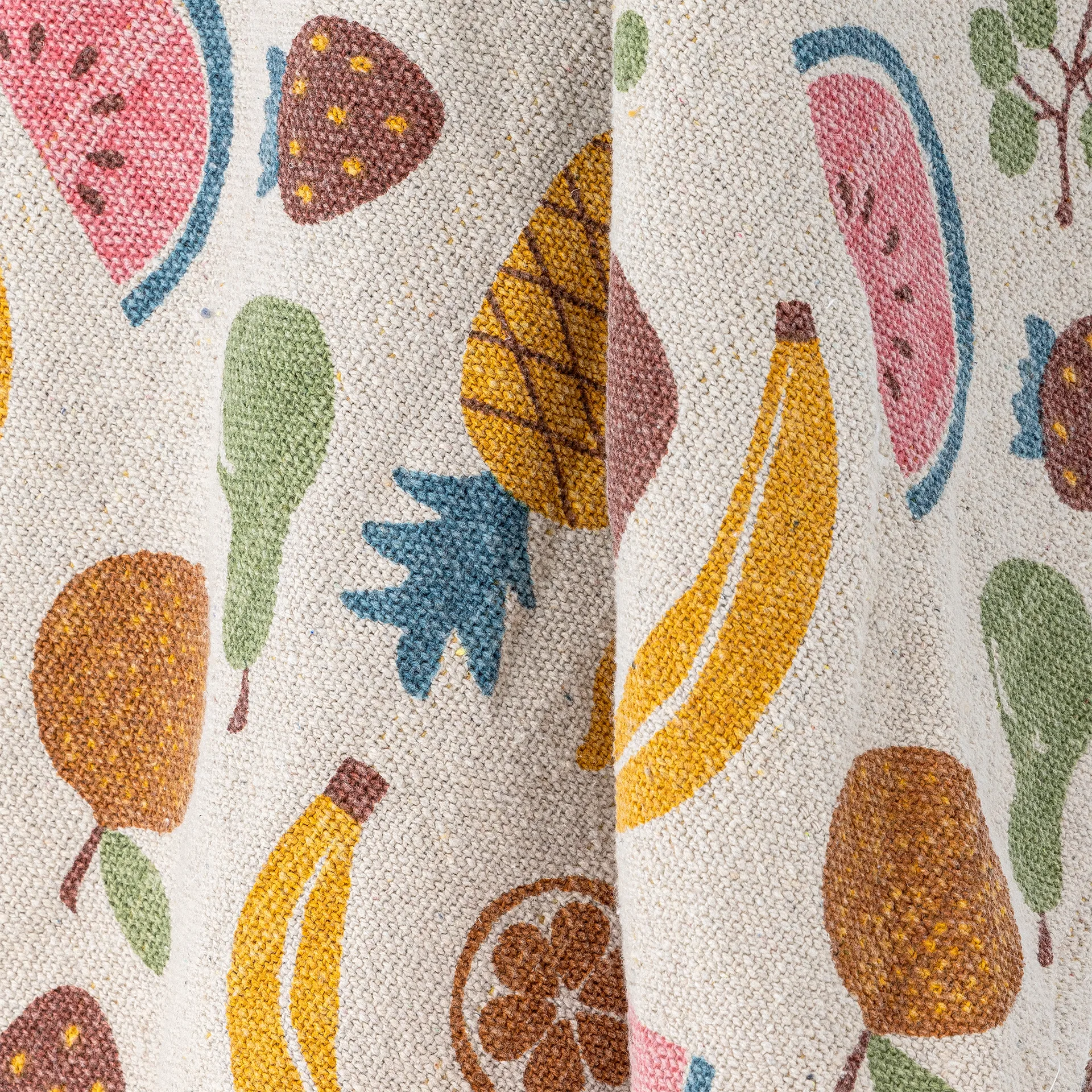 Fruitta北欧风格纯棉针织毯毛毯160x130厘米, 黄色 Bloomingville