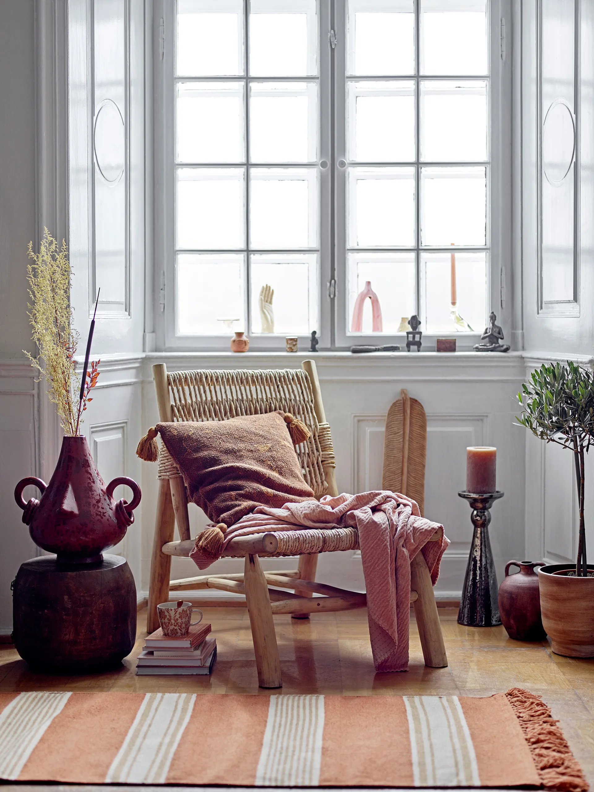 Ganja cushion 45x45 cm, 棕色 Bloomingville