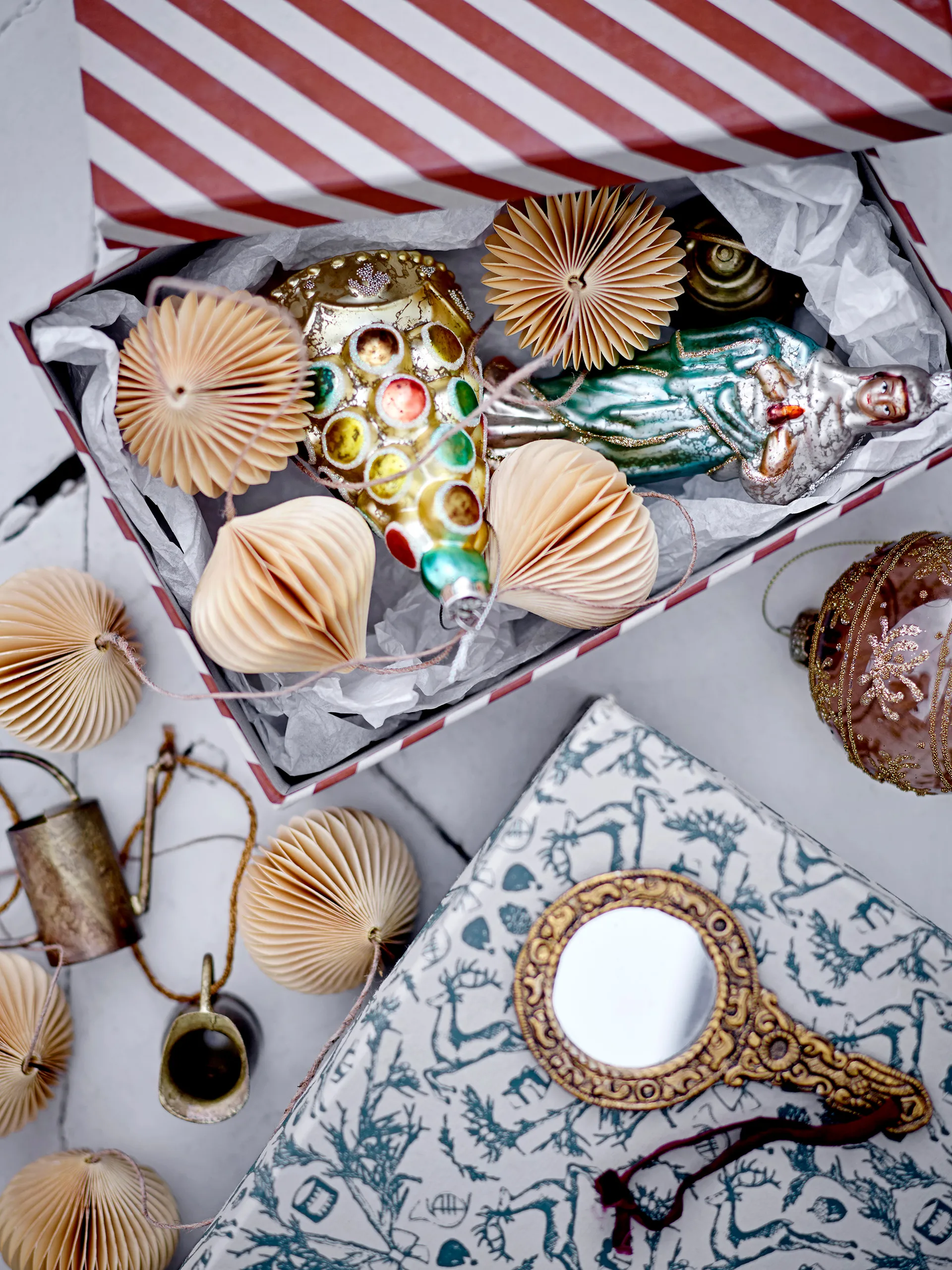 Gracia 圣诞树 decorations brass 2件, Jugs Bloomingville