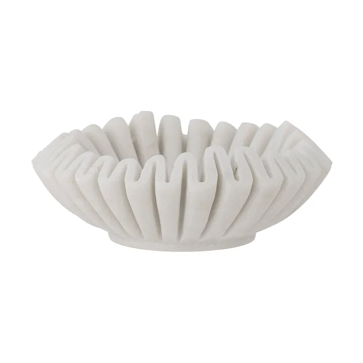 Harmonia 装饰碗 Ø17cm - 白色大理石 - Bloomingville
