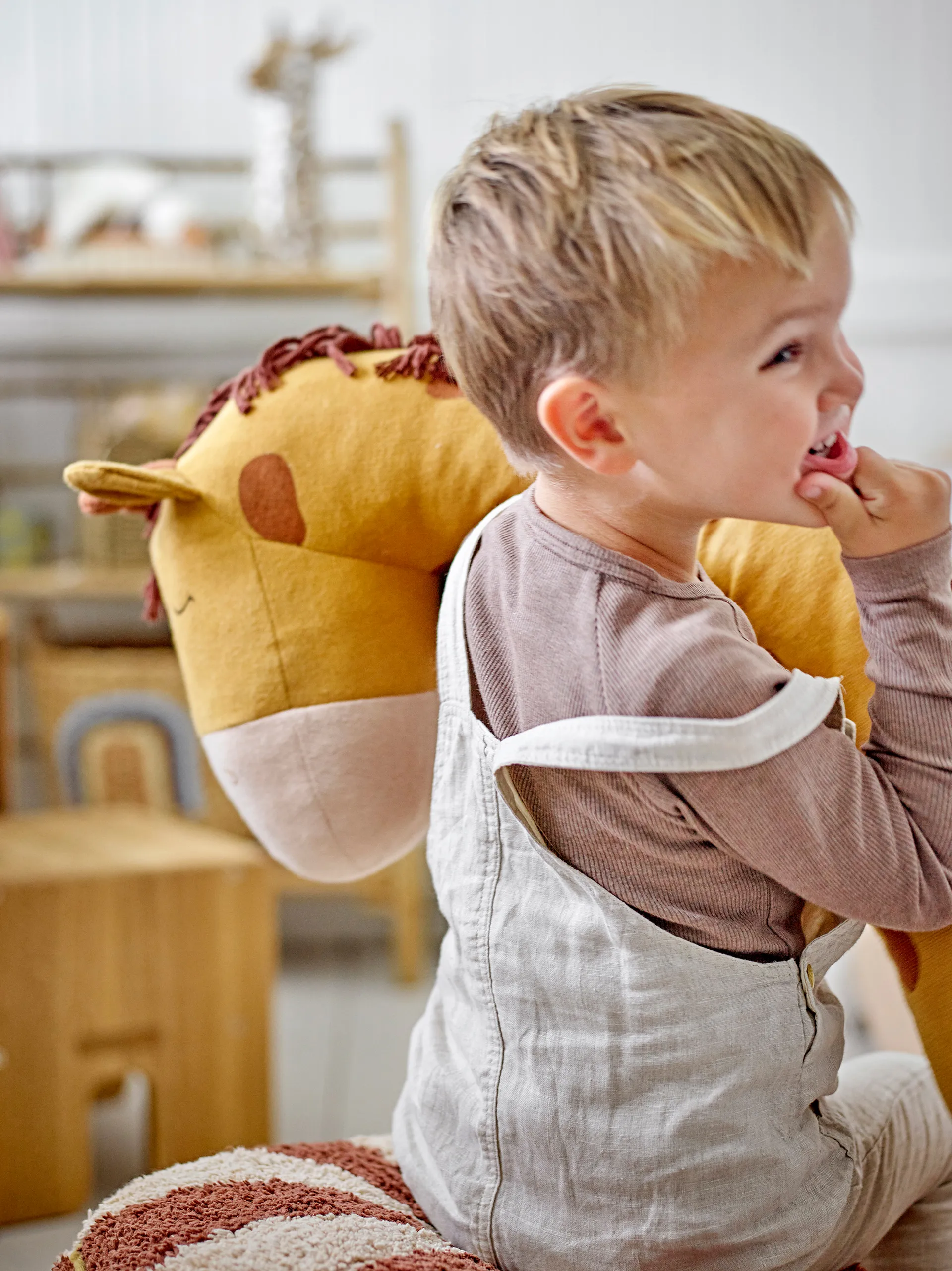 Ibber plush toy 184 cm, 橙色 giraffe Bloomingville