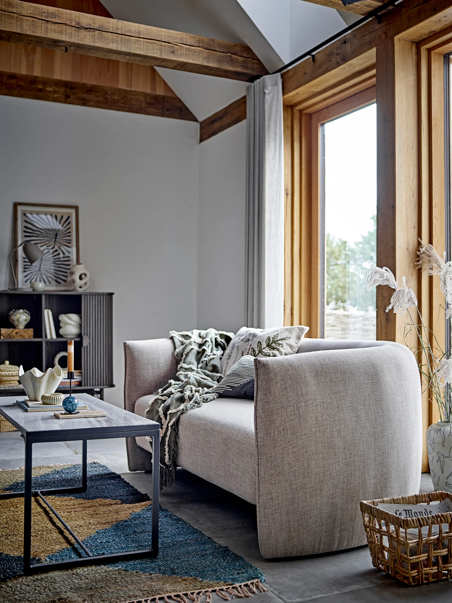 Jayda 烛台 Ø7x15 cm, 蓝色-iron Bloomingville