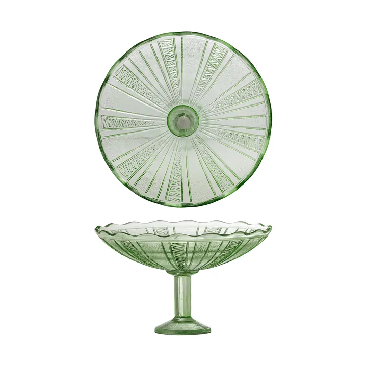 Kaddy pedestal skål - 绿色，直径23cm - Bloomingville