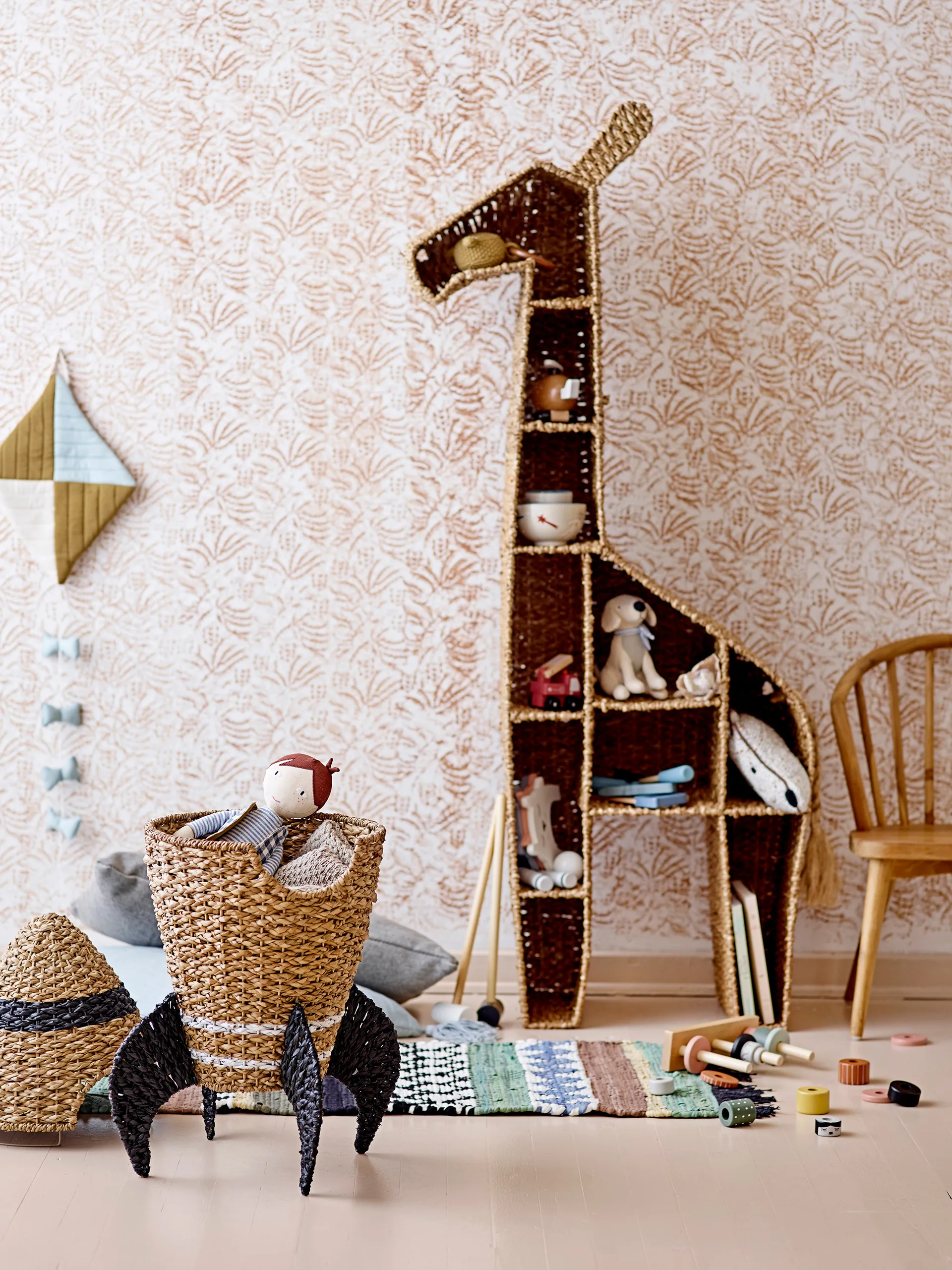 Kalu book 架子 148x46 cm, Nature Bloomingville