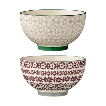 Karine 碗  Ø 13.5 cm 两pieces 绿色-红色 - Bloomingville