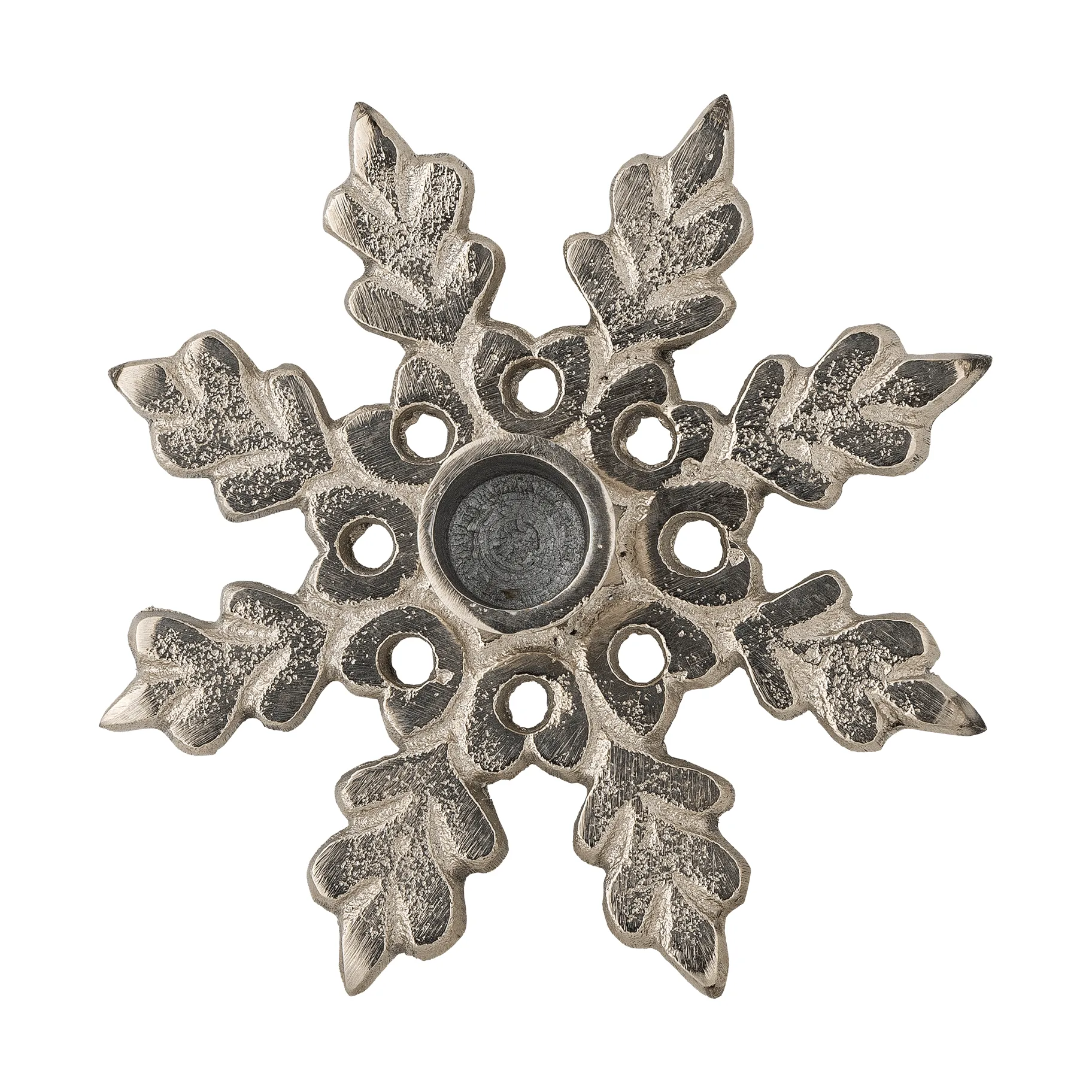 Kashi 烛台, 银色，直径13.5cm Bloomingville