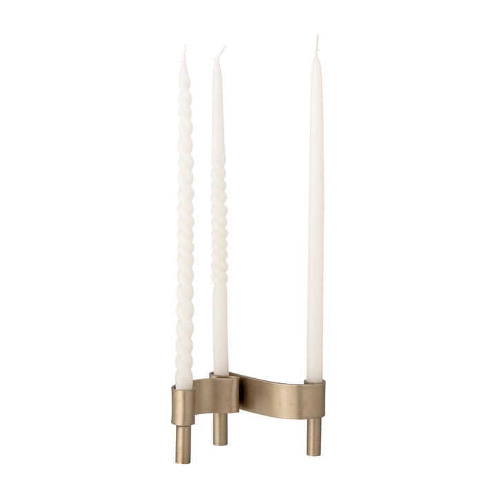 Kenja candle sticks, Brass Bloomingville