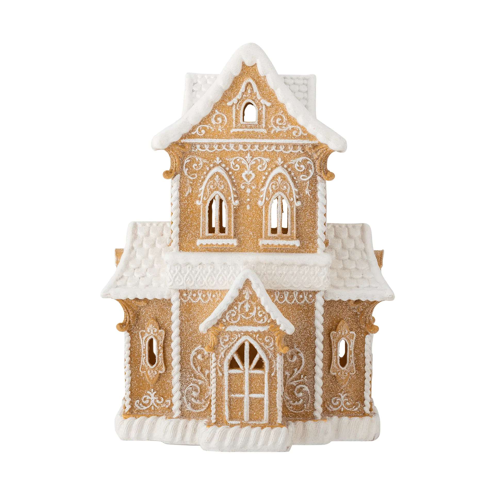 Kevin 装饰小屋 带灯, 棕色，37cm Bloomingville