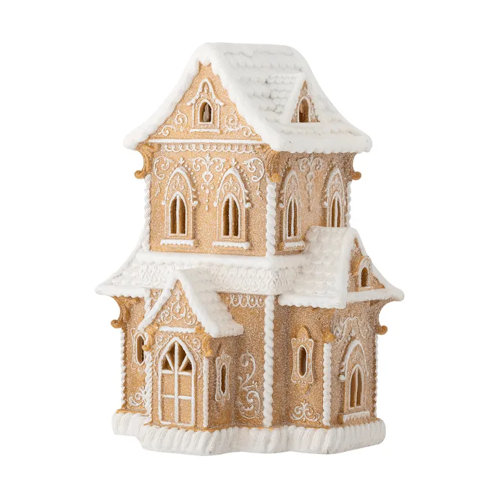 Kevin dekorationshus med ljus - 棕色，37cm - Bloomingville