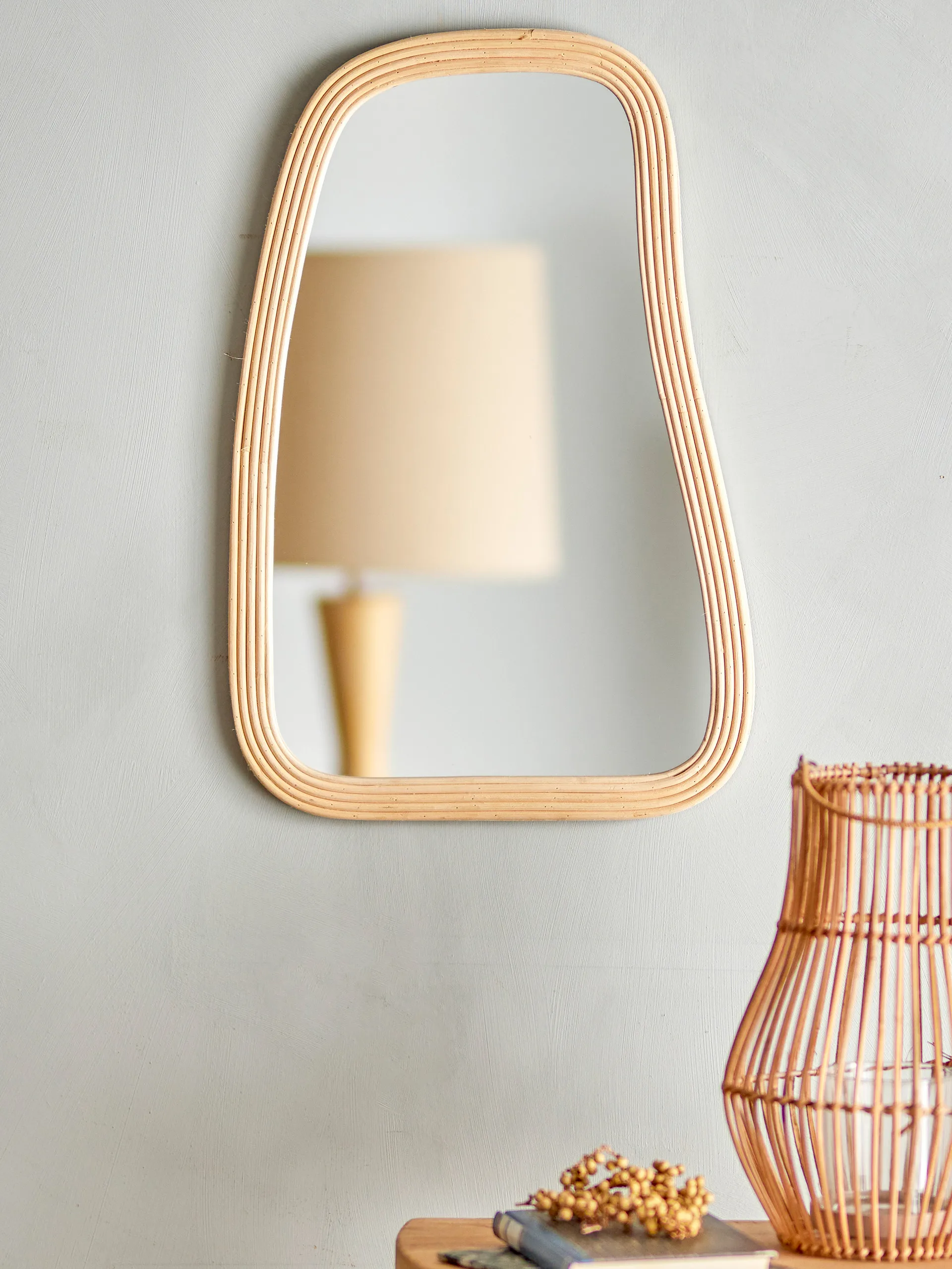 Kobe 镜子 36x55 cm, Rattan Bloomingville