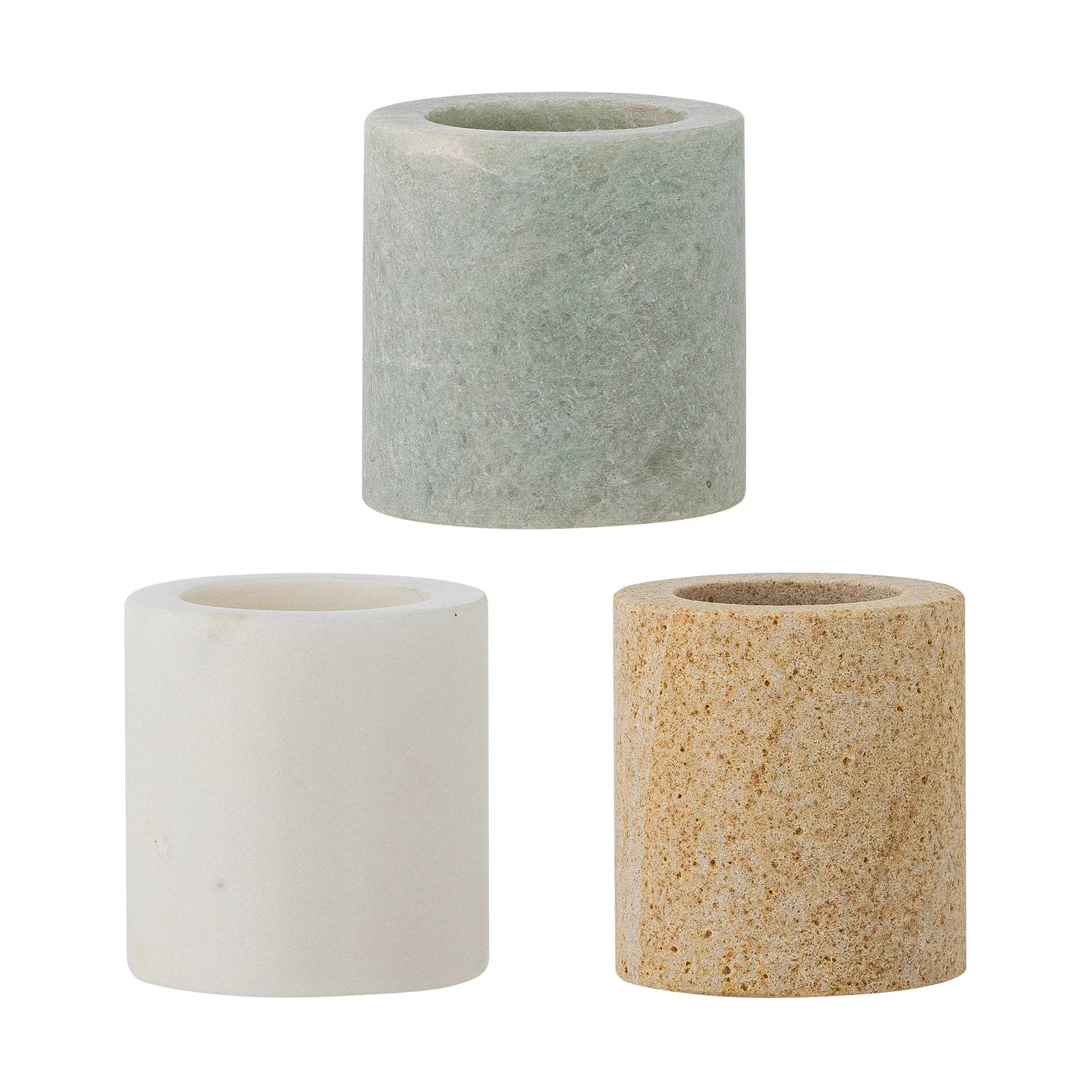 Kokui 罐子 3 parts, 大理石色 Bloomingville