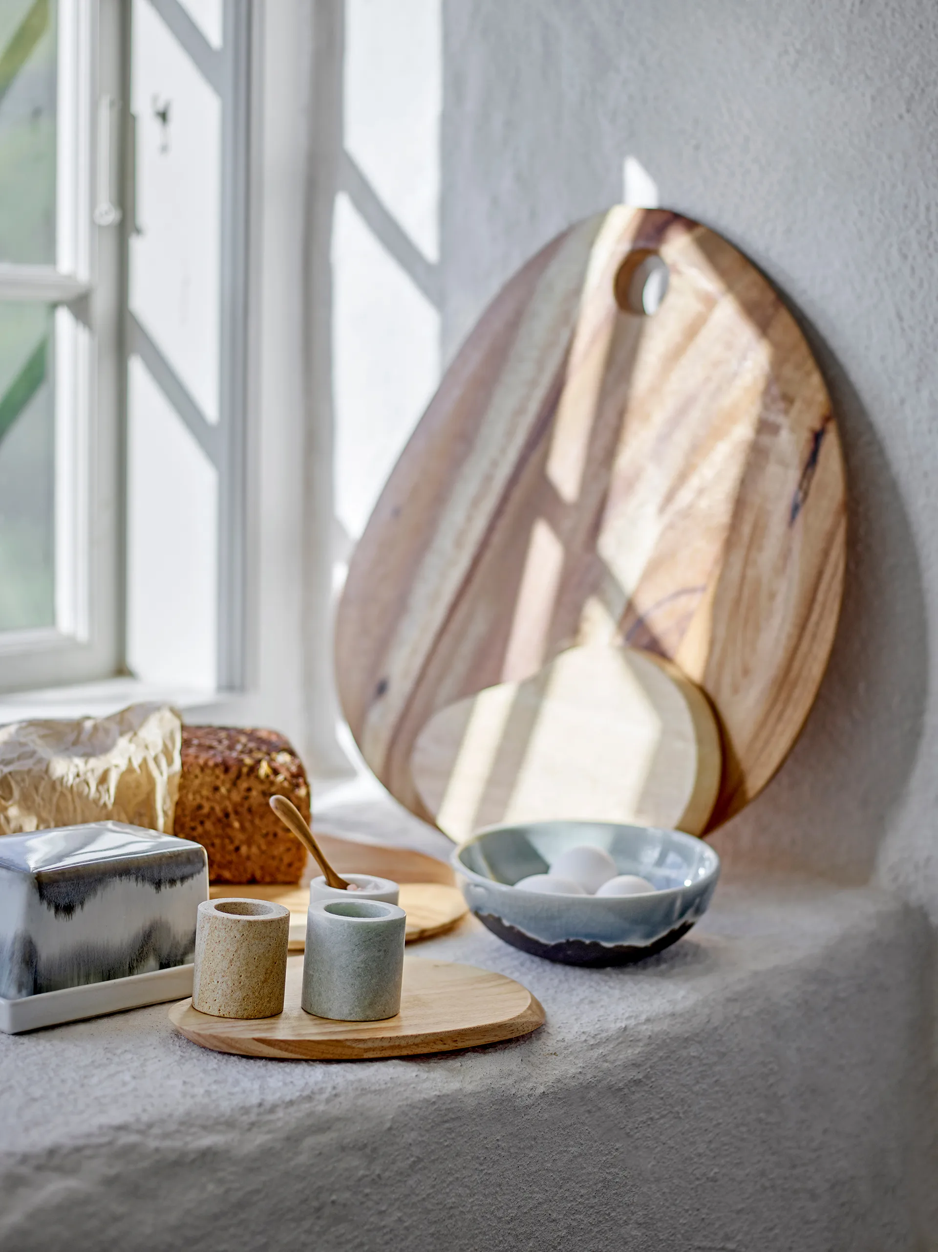 Kokui 罐子 3 parts, 大理石色 Bloomingville