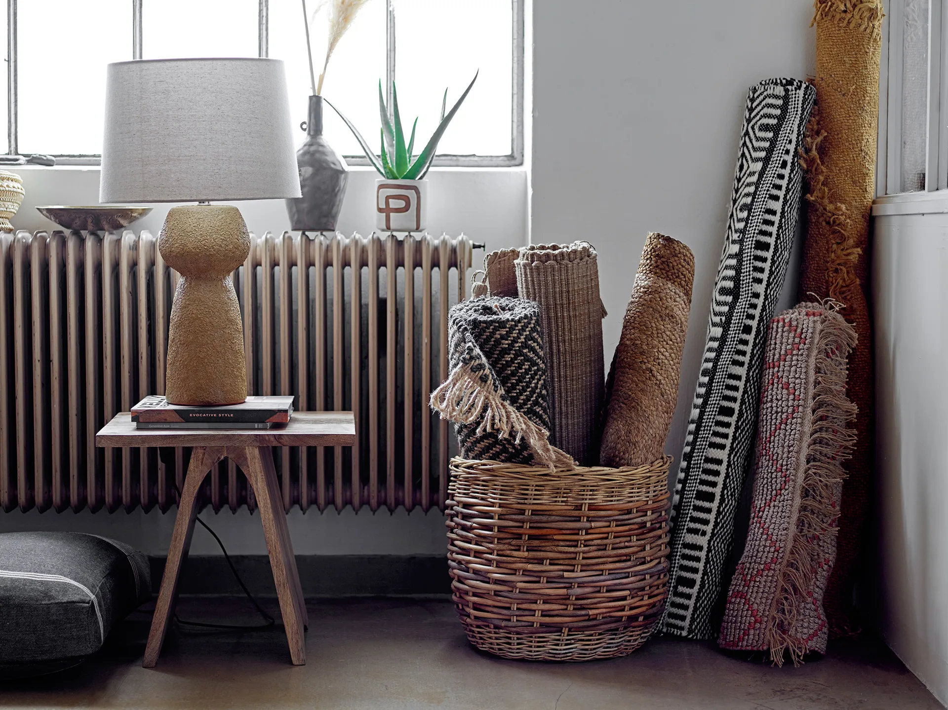 Lalou storage box 2 pieces, 棕色 Bloomingville