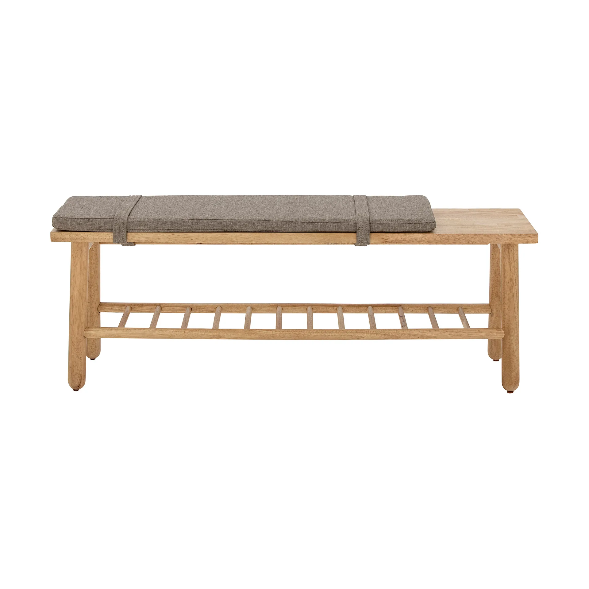 Linde bench with 靠枕|靠垫, Grey Bloomingville