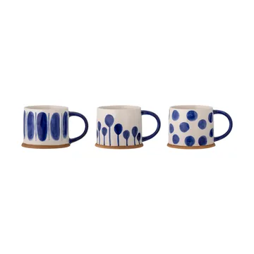 Linora 马克杯450ml 3件装 - 蓝色 - Bloomingville