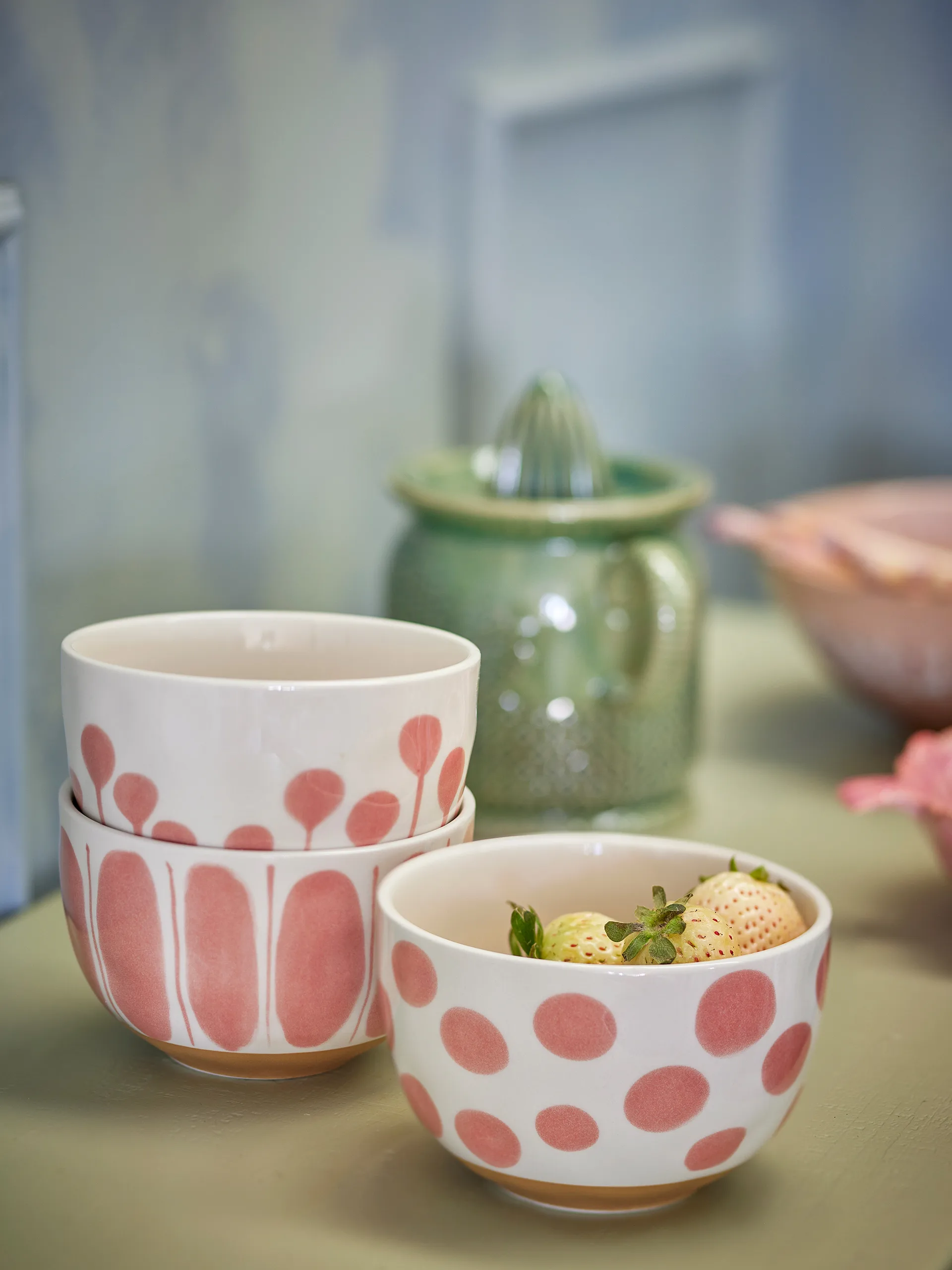 Linora 陶瓷餐碗58cl3件套, 玫瑰色 Bloomingville