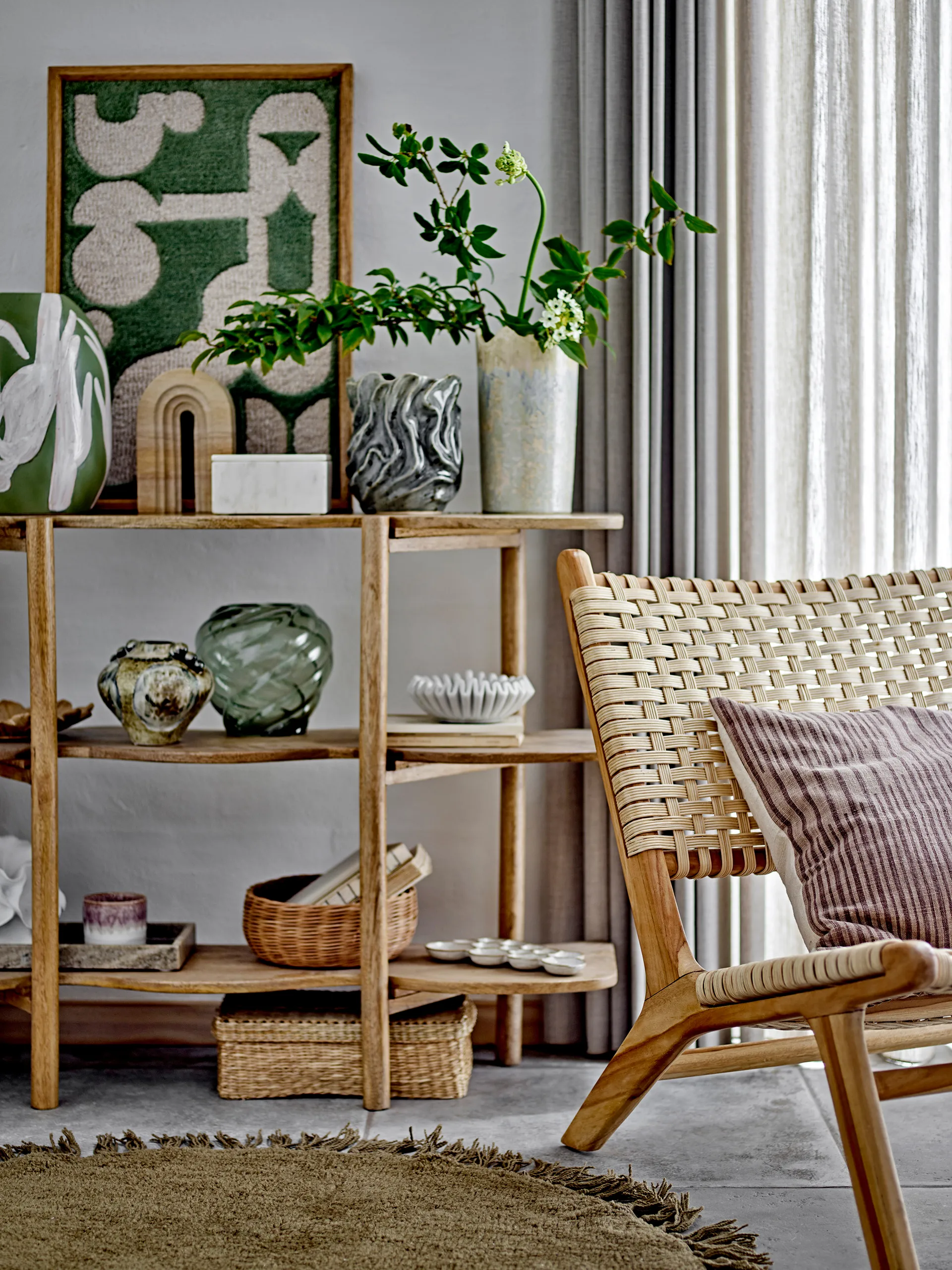 Longton wall 装饰 45x65 cm, 绿色 Bloomingville