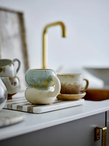 Luna北欧风格茶杯咖啡杯4件装 - 蓝色 - Bloomingville