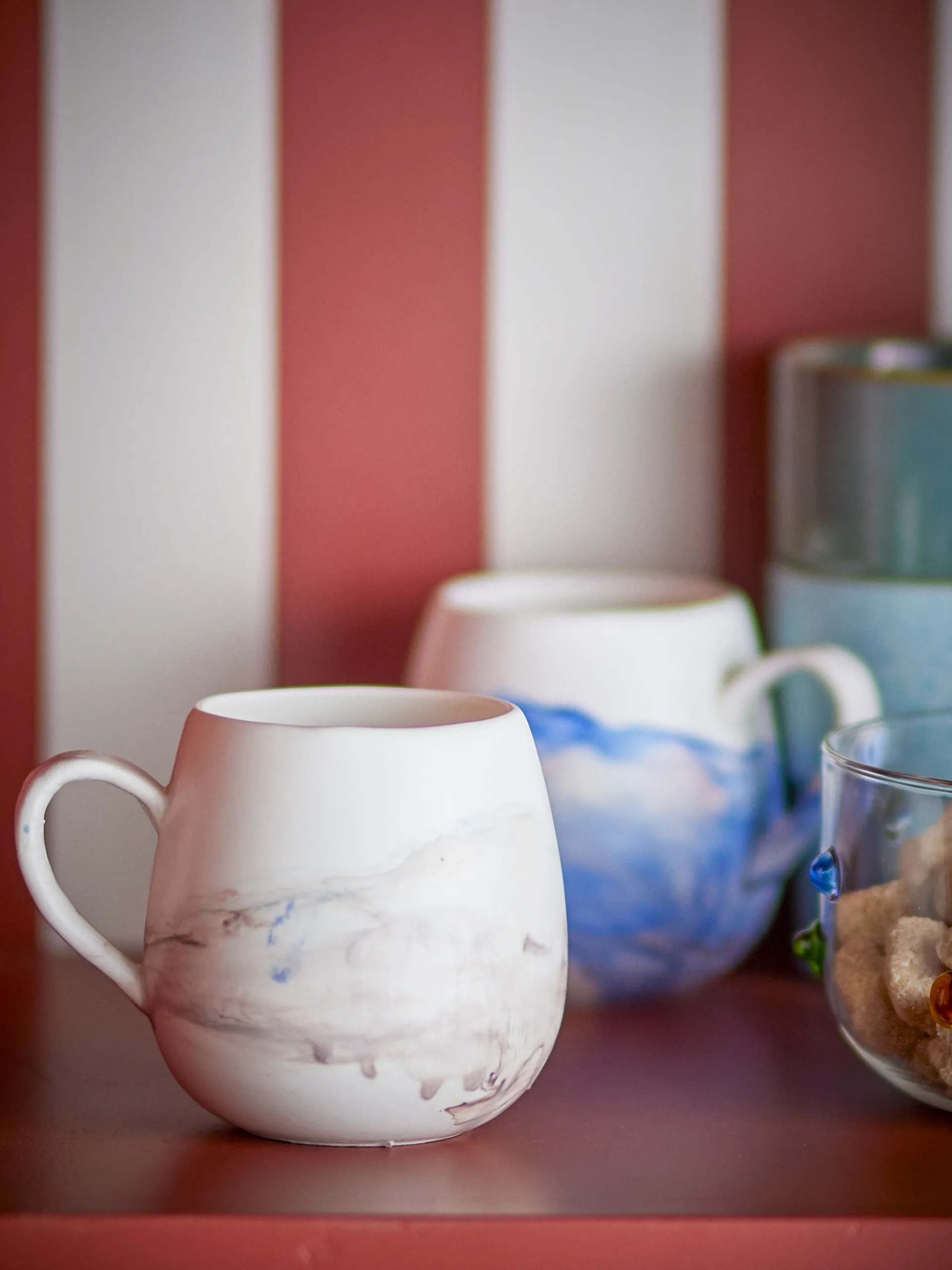 Lyre北欧风格茶杯咖啡杯4件装, 棕色 Bloomingville