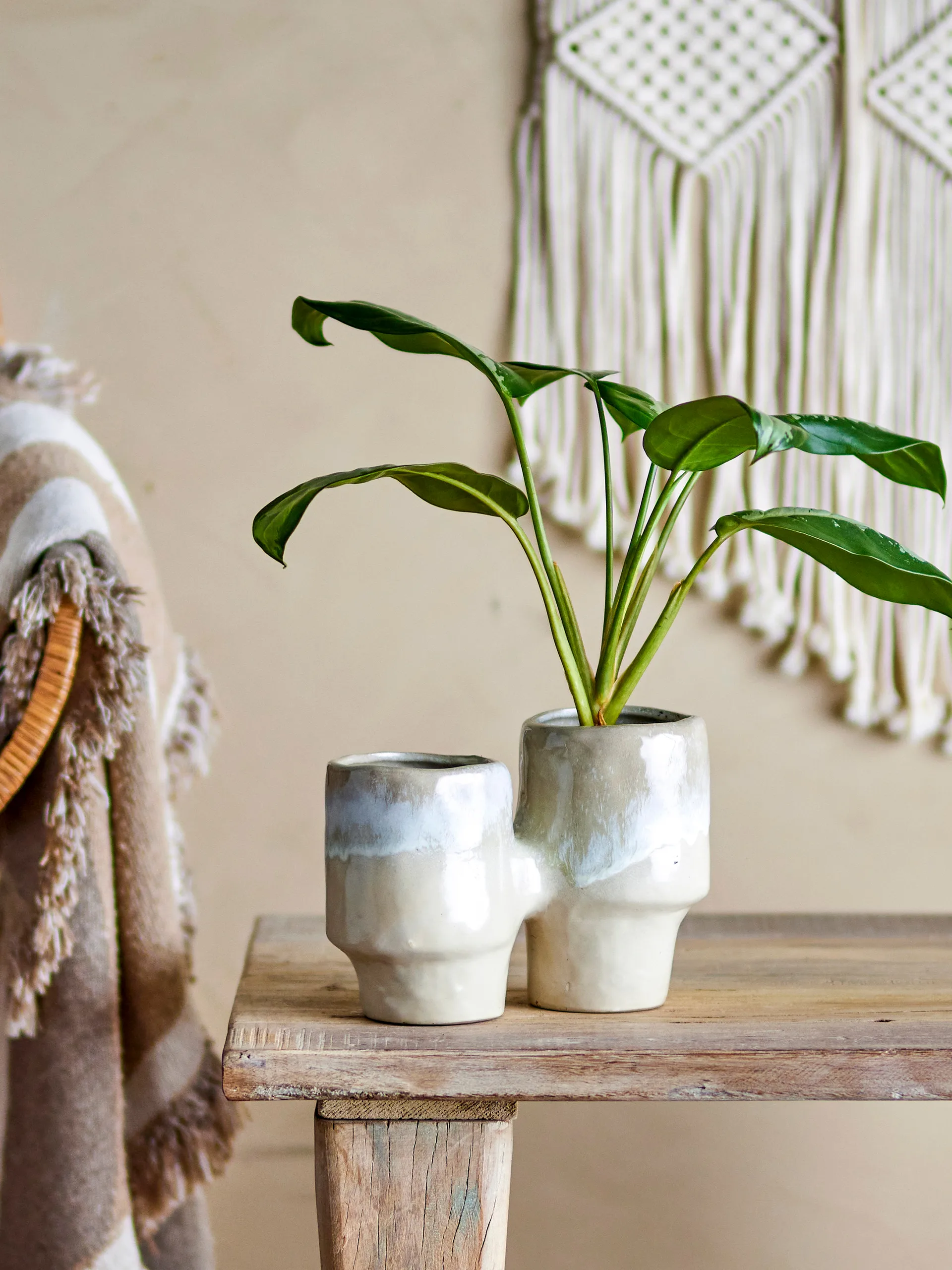 Maiak 花盆 23x16x11 cm, 褐色 Bloomingville