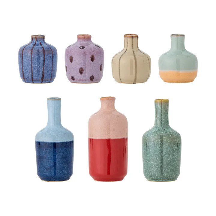 Maien 花瓶 - 炻器，多色，7件套 - Bloomingville