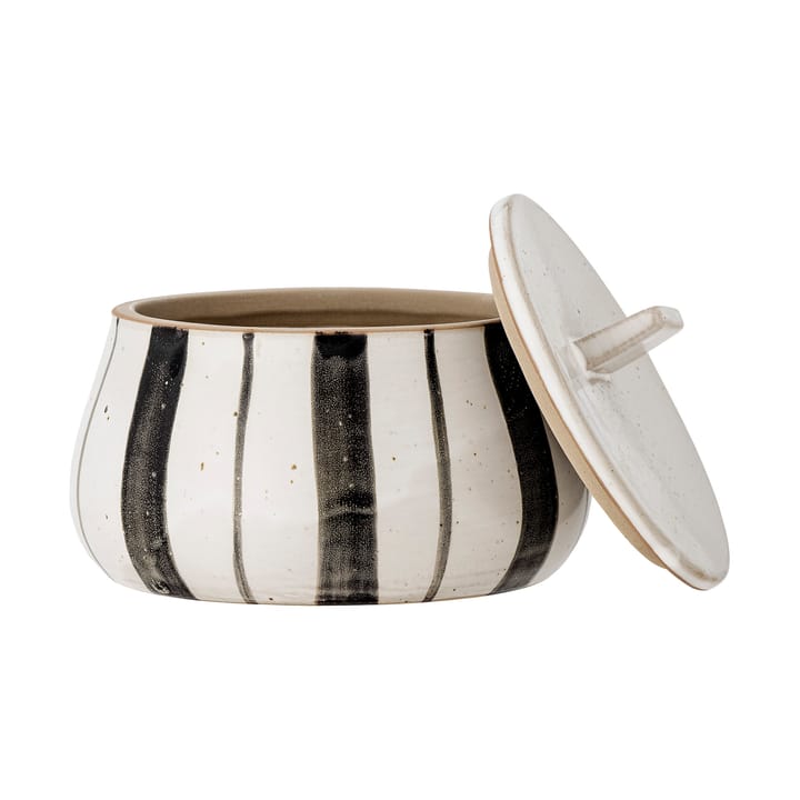 Marita 罐子 （含盖子） Ø12 cm, Black-white Bloomingville