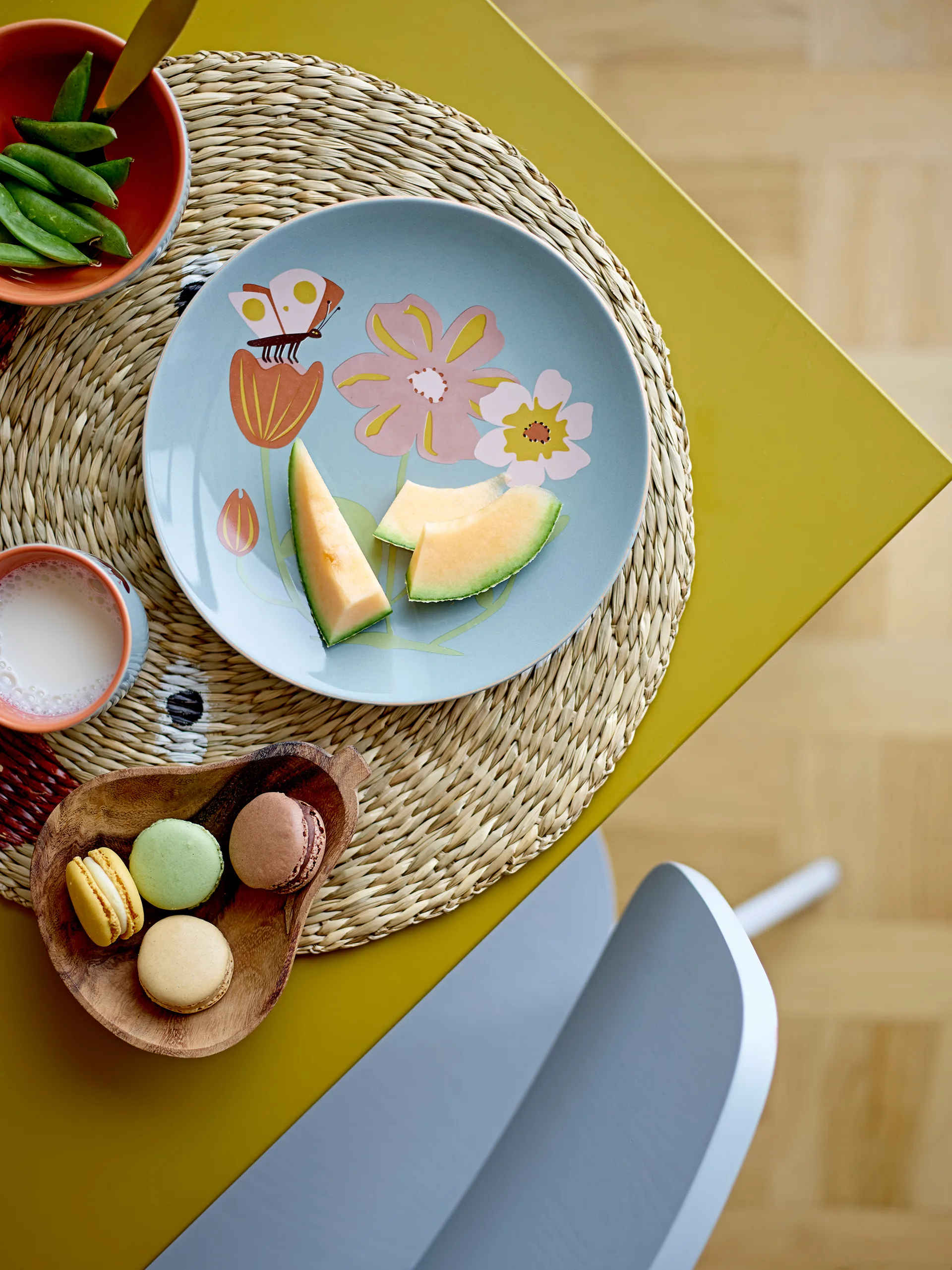 Meadow children's dinnerware stoneware 3 pieces, Flowers Bloomingville