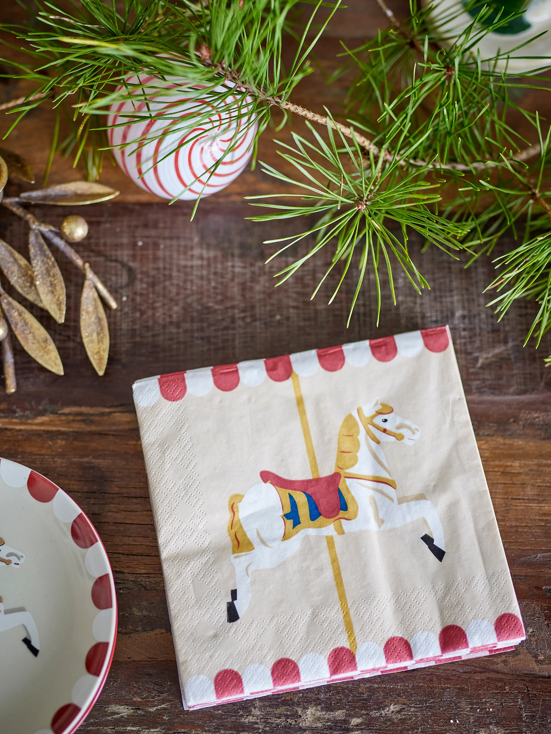 Merry-go-round 餐巾纸 33x33 cm 20件装, Nature Bloomingville