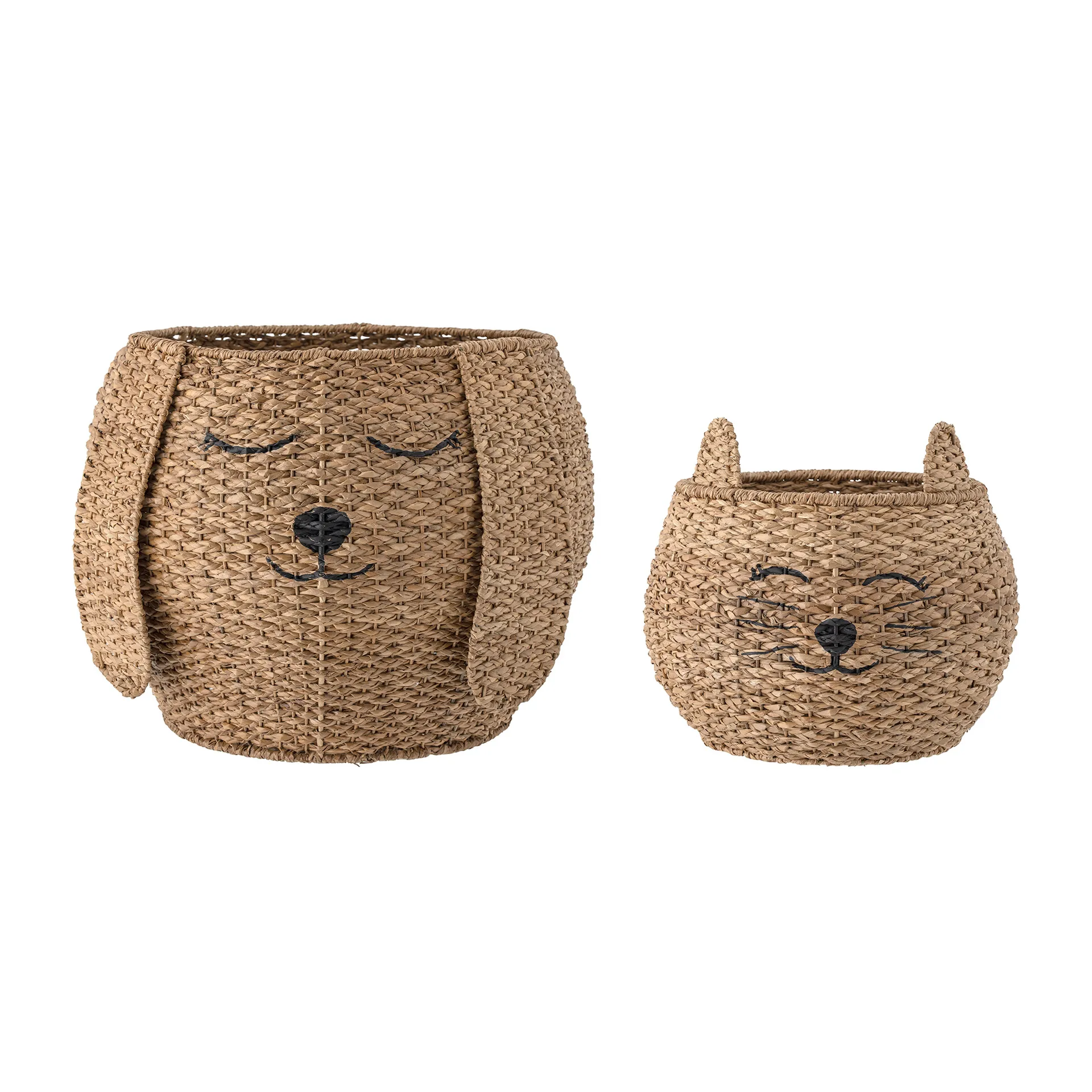 Milus basket set om 2, 棕色 Bloomingville