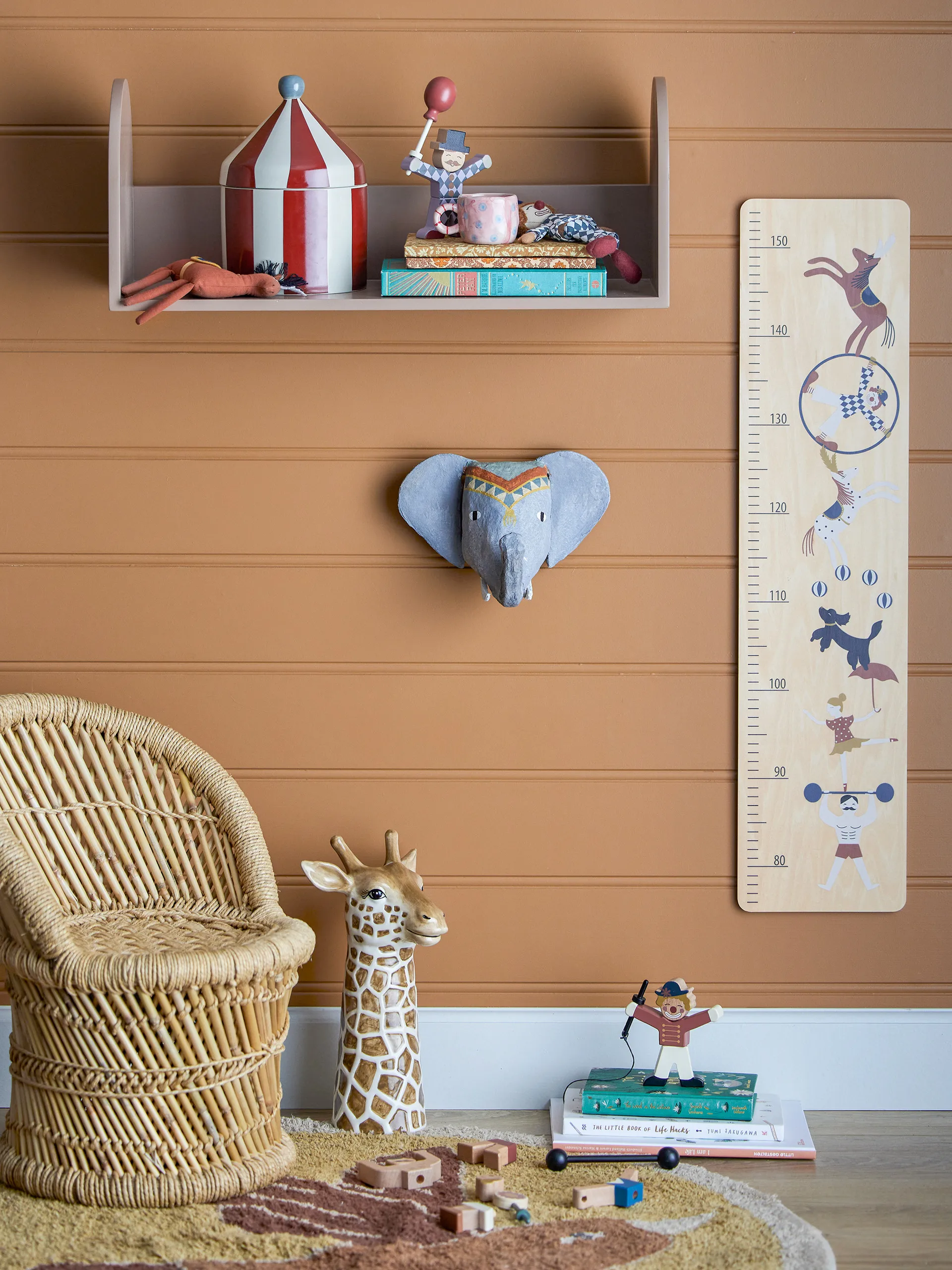 Minne measuring stick 19x80 cm, Circus Bloomingville