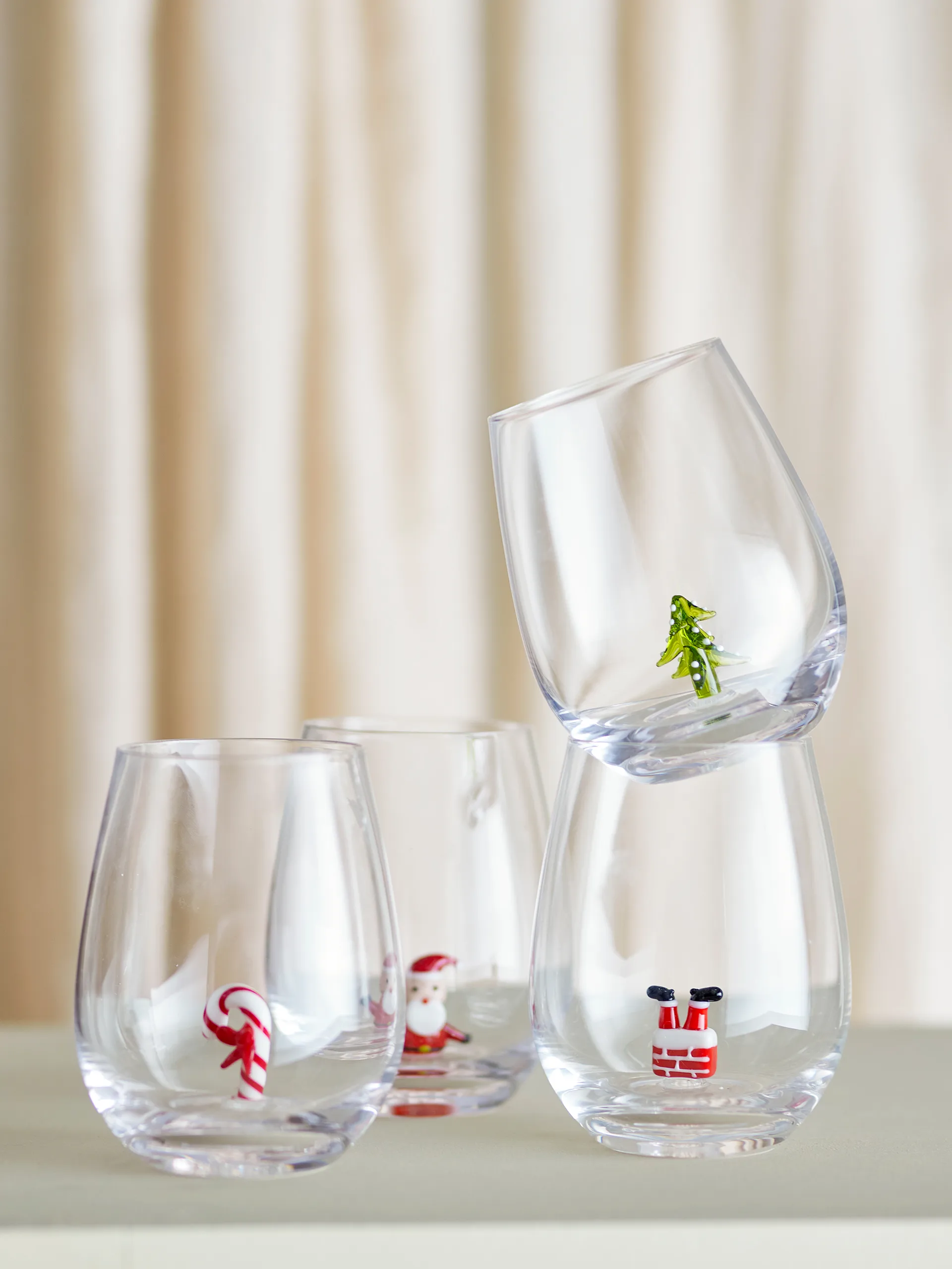 Misa 玻璃杯560ml 4件, Christmas Bloomingville