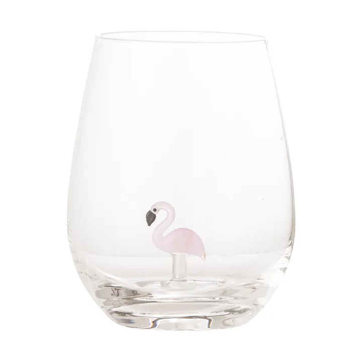 Misa 玻璃杯560ml - 透明色_火烈鸟款 - Bloomingville