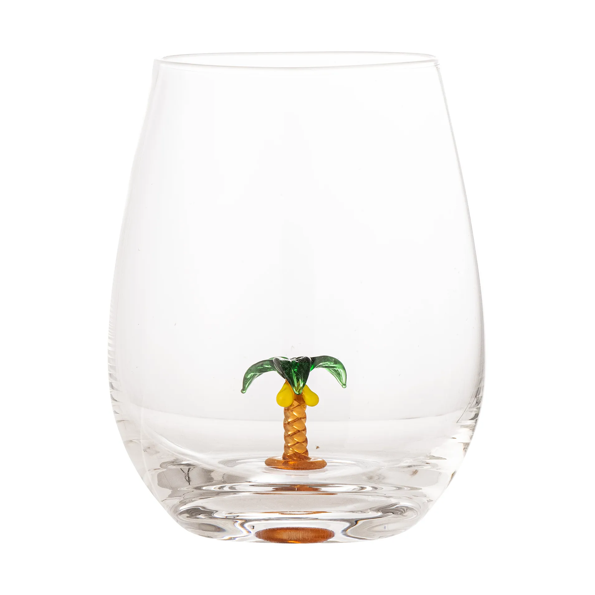 Misa 玻璃杯560ml, 透明色_棕榈树款 Bloomingville