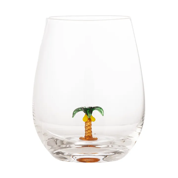 Misa 玻璃杯560ml - 透明色_棕榈树款 - Bloomingville