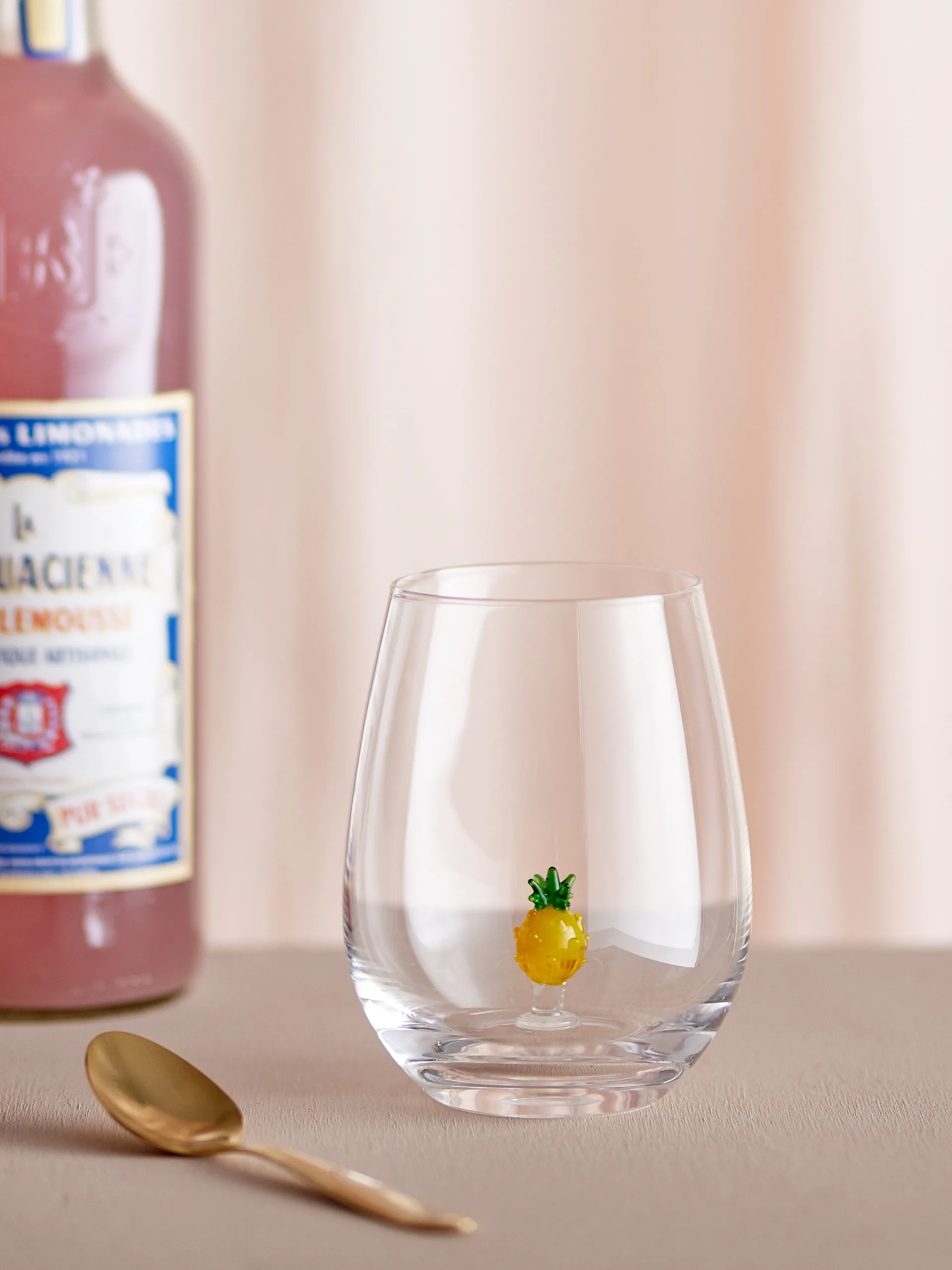 Misa 玻璃杯560ml, 透明_菠萝图案 Bloomingville