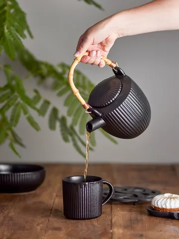 Neri 陶瓷茶壶泡茶壶0.85升 - 黑色 - Bloomingville