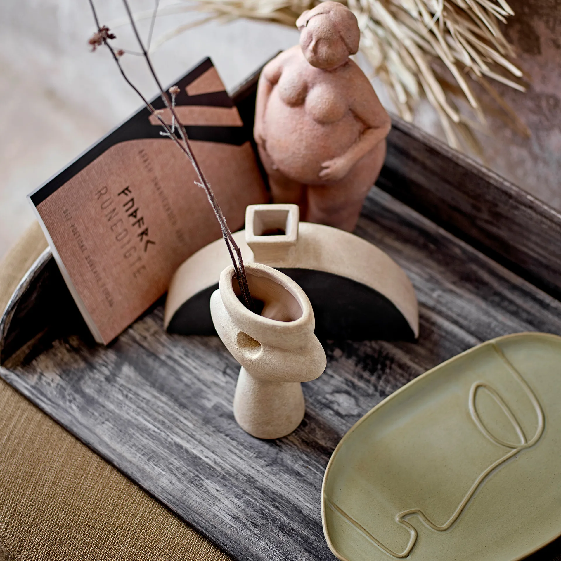 Ngoie 花瓶 17 cm, nature Bloomingville