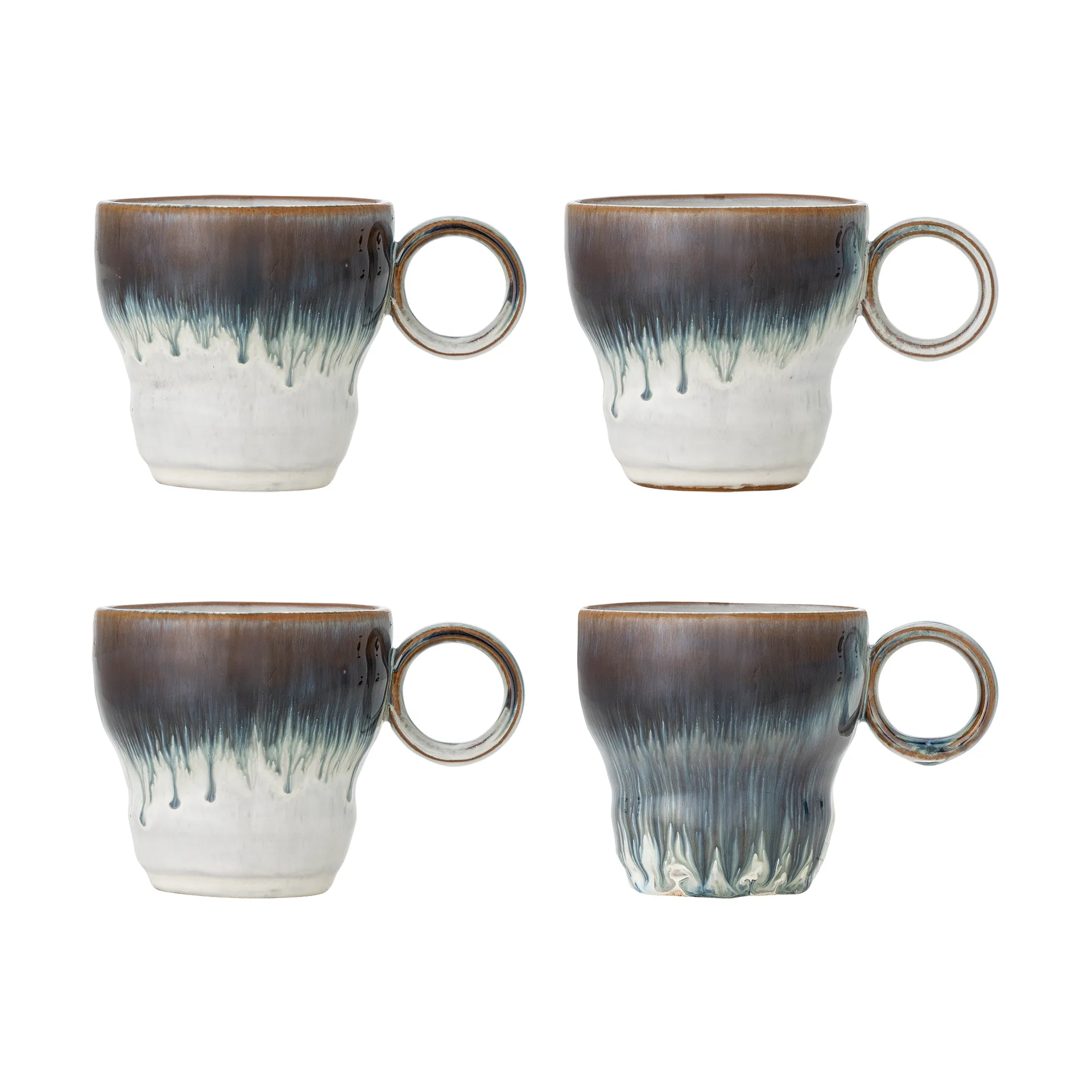 Nigel北欧风格茶杯咖啡杯4件装, 蓝色 Bloomingville