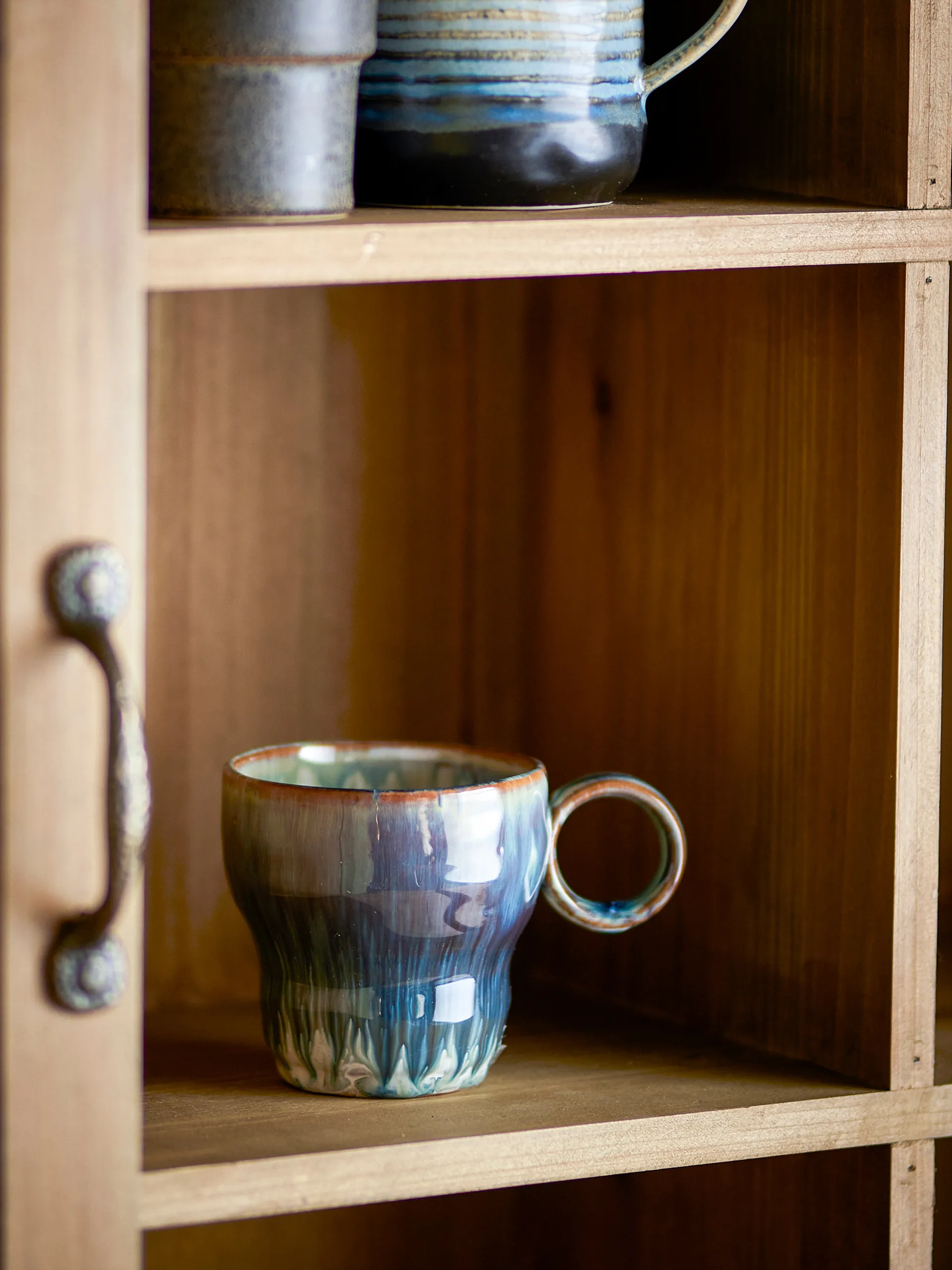 Nigel北欧风格茶杯咖啡杯4件装, 蓝色 Bloomingville