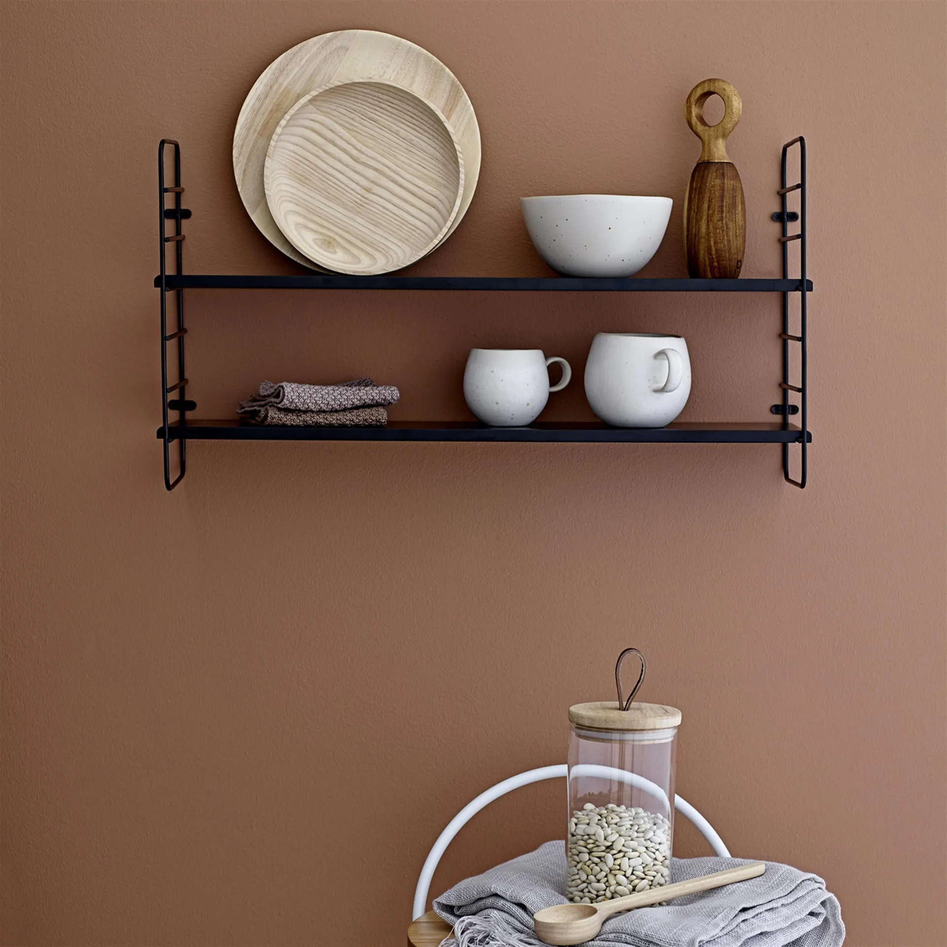 North wall shelf, 黑色 Bloomingville