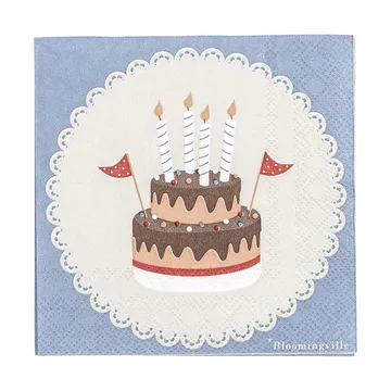 Oscar 餐巾纸 20件装 - Blå - Bloomingville