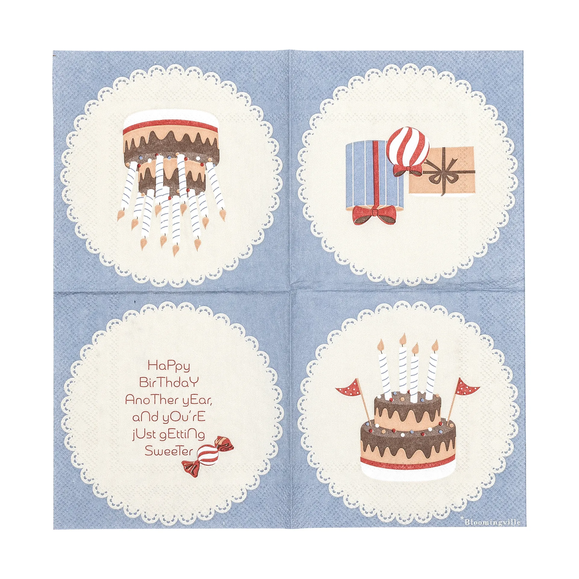 Oscar 餐巾纸 20件装, Blå Bloomingville