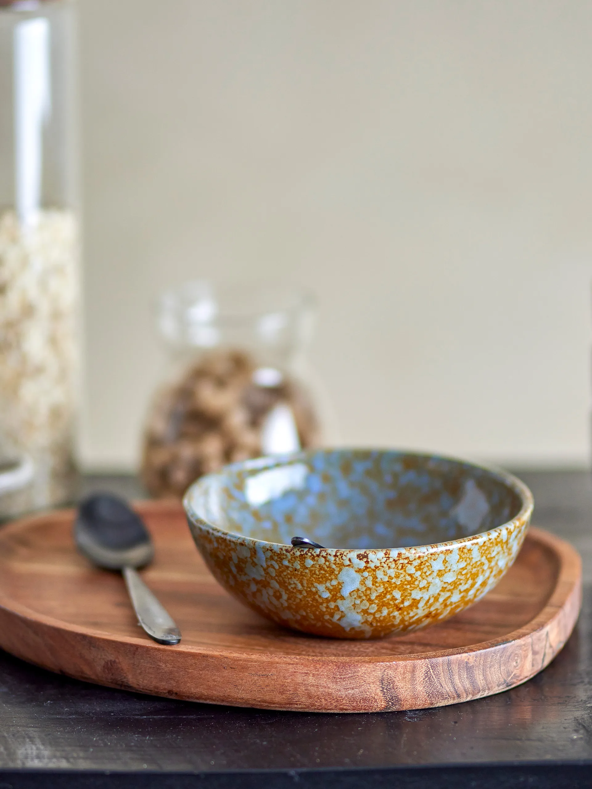 Paula 碗 Ø16,5 cm, 褐色-蓝色 Bloomingville