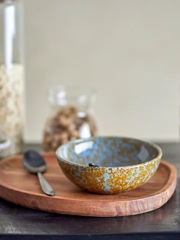 Paula 碗 Ø16.5cm - 棕色_蓝色 - Bloomingville