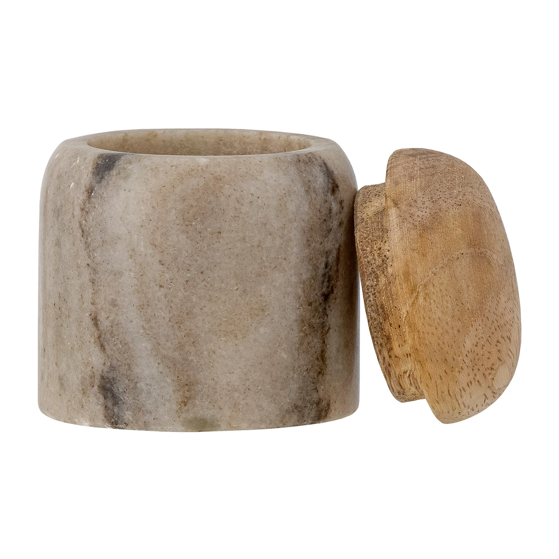 Payana storage jar with lid Ø6x7 cm, Marble-mango tree Bloomingville