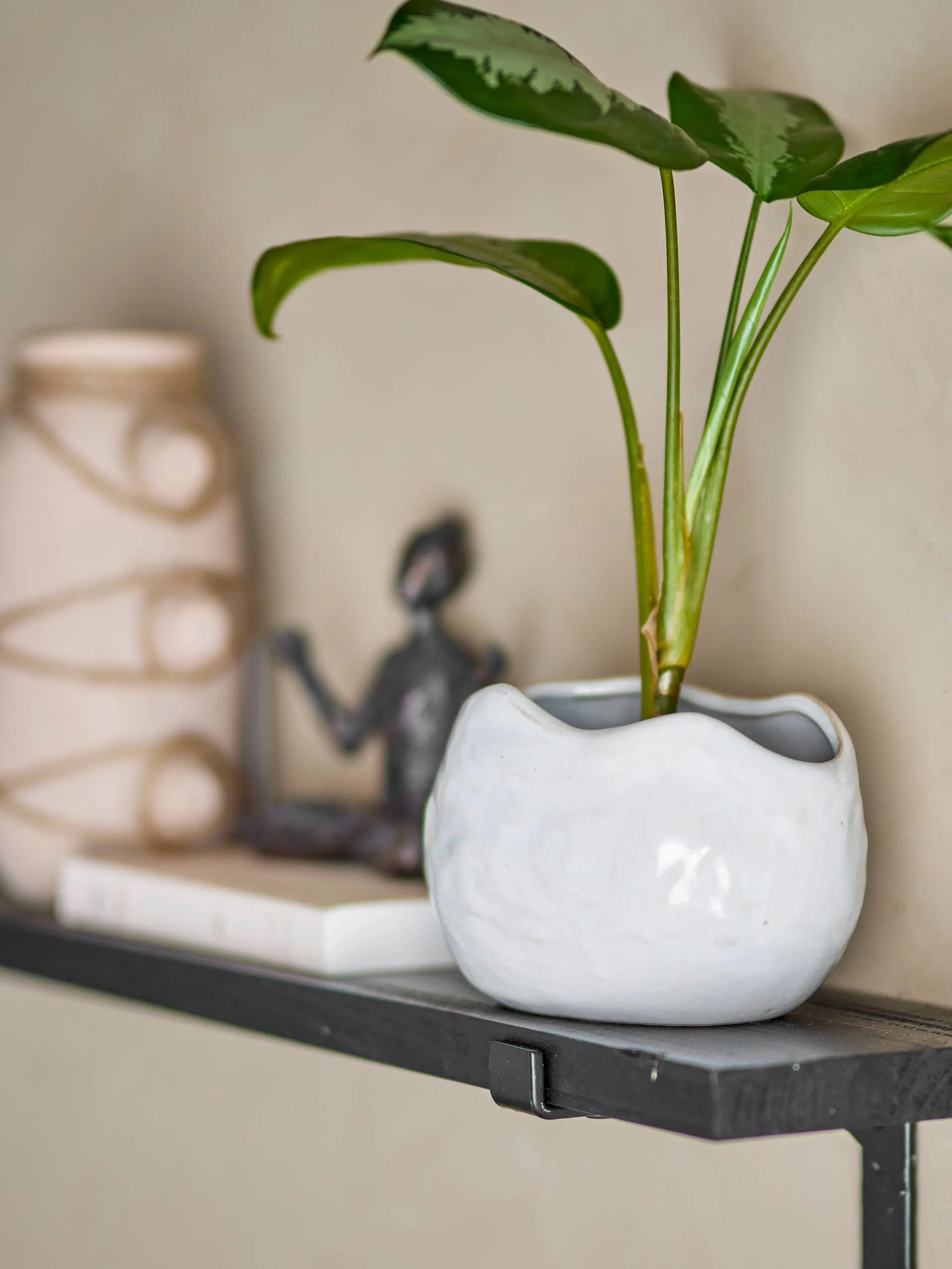 Pennie 花盆 16,5x11x13 cm, 白色 Bloomingville