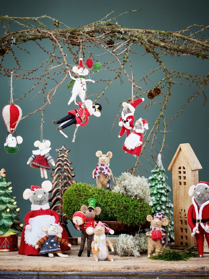 Peo 圣诞树 decorations 羊毛 2件, 红色 Bloomingville