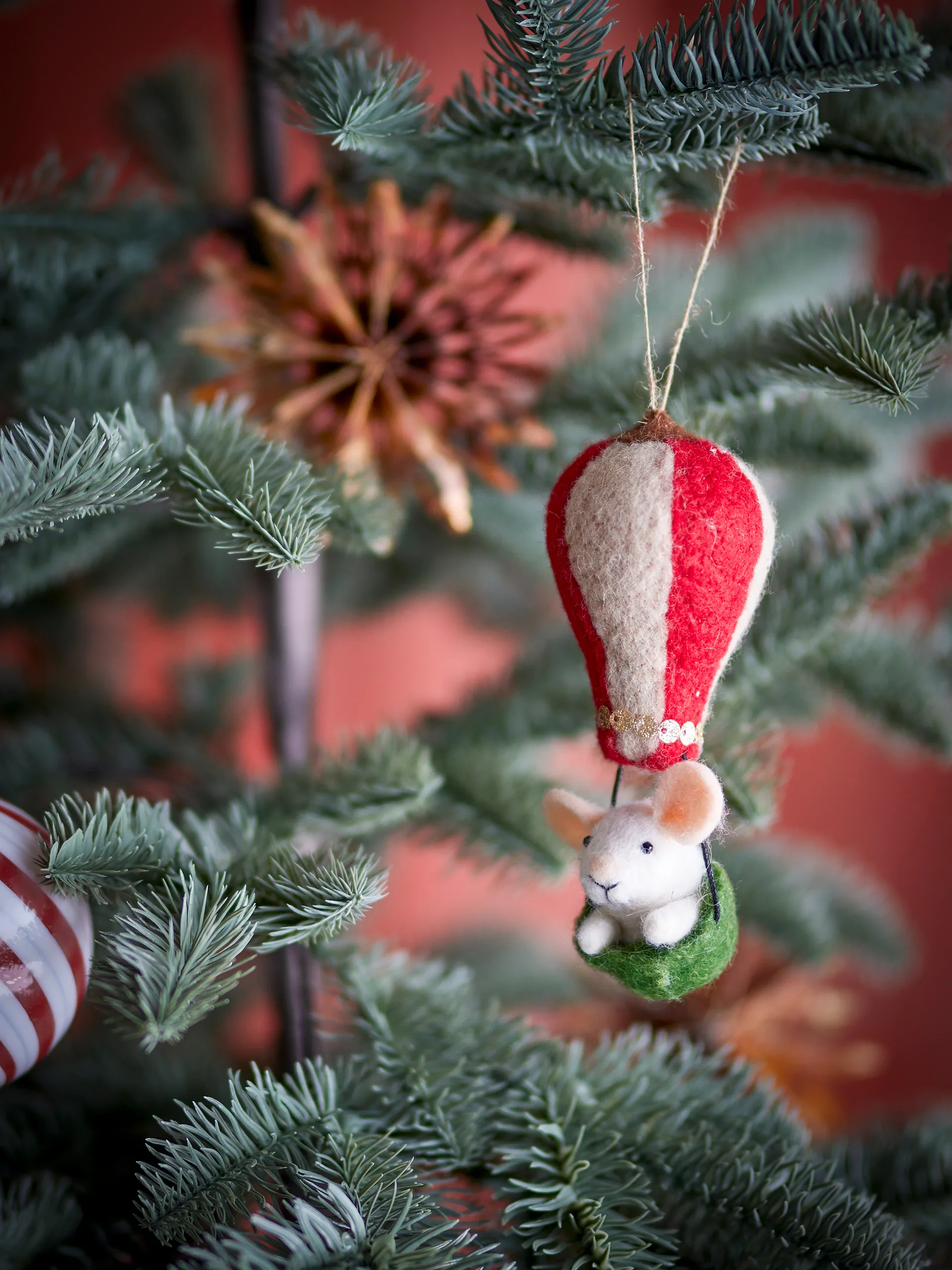 Peo 圣诞树 装饰品 羊毛, 绿色 Bloomingville