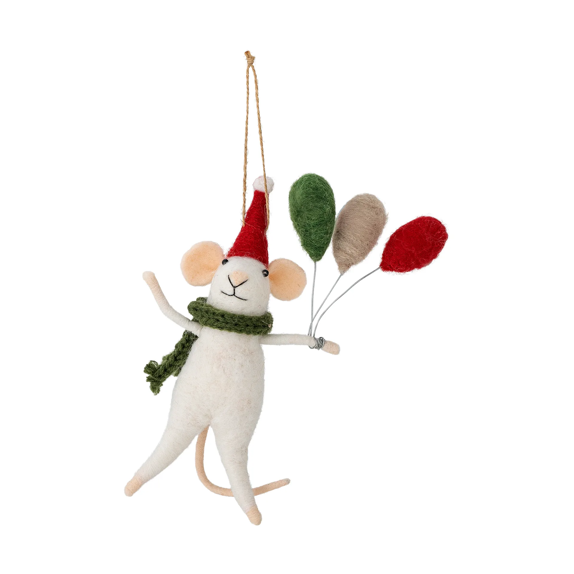 Peo 圣诞树 装饰品 羊毛, 白色 Bloomingville